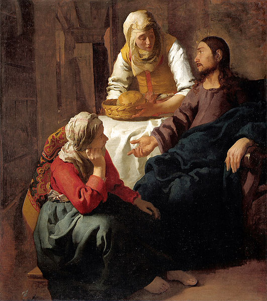 Johannes Vermeer Christ in the House of Martha and Mary